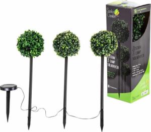 Saska Garden ZESTAW LAMP SOLARNYCH 3 KUL BUKSZPANOWYCH 27LED 1