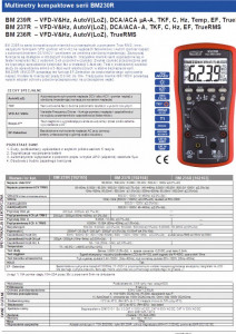 Brymen Multimetr TRMS (AC+DC) VFD EF 50kHz Temp test wirowania faz BM239R Brymen 2
