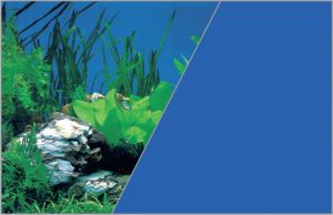 Zolux Tło akwariowe dwustronne 0.6 x 15 m - rośliny niebieskie/błękitne 1