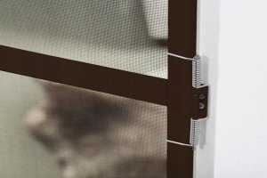 EASY LIFE MOSKITIERA DRZWI ALU 100X215 BRĄZ 2