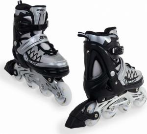 Rolki Enero Led z wymienną płozą regulowane szare r. 34-37 12