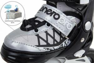 Rolki Enero Led z wymienną płozą regulowane szare r. 34-37 7