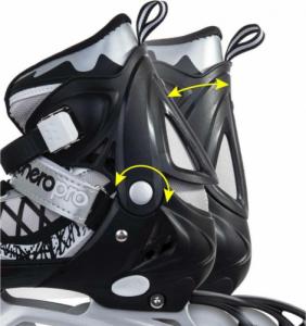 Rolki Enero Led z wymienną płozą regulowane szare r. 34-37 8