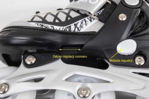 Rolki Enero Led z wymienną płozą regulowane szare r. 30-33 4