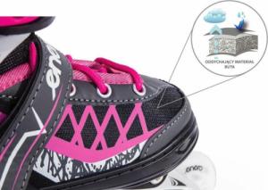 Rolki Enero Led z wymienną płozą regulowane czarne r. 34-37 14