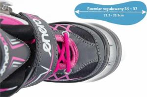 Rolki Enero Led z wymienną płozą regulowane czarne r. 34-37 15