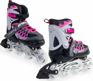 Rolki Enero Led z wymienną płozą regulowane czarne r. 34-37 10