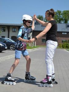 Rolki Enero Led z wymienną płozą regulowane czarne r. 38-41 6