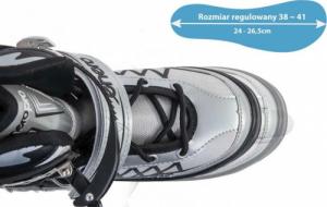 Rolki Enero Led z wymienną płozą regulowane szare r. 38-41 13