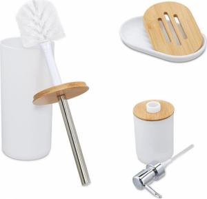 DWM Zestaw akcesoriów łazienkowych TIMOR biały boho (324905MG) 2