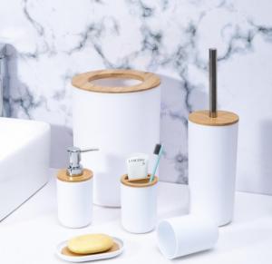 DWM Zestaw akcesoriów łazienkowych TIMOR biały boho (324905MG) 6