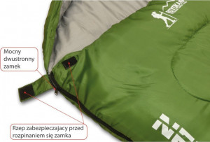 Royokamp  ŚPIWÓR MUMIA NEPAL 210X80X50CM ZIELONY Z KOMPRESJA 3
