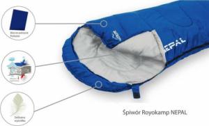 Royokamp  ŚPIWÓR NEPAL NIEBIESKI 210X80X50CM KOMPRESJA ROYOKAMP 5