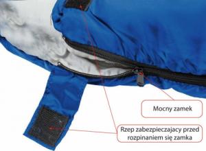 Royokamp  ŚPIWÓR TURYSTYCZNY QUEST 200X70CM NIEBIESKI ROYOKAMP 14