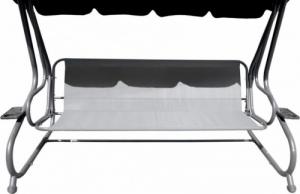 DWM OGROMNA HUŚTAWKA OGRODOWA SIEDZISKO PLECIONKA 2X1 BRĄZOWA 9