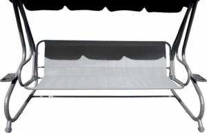 DWM OGROMNA HUŚTAWKA OGRODOWA SIEDZISKO PLECIONKA 2X1 BRĄZOWA 10