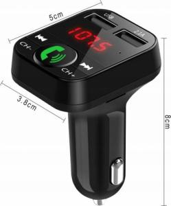 Transmiter FM Retoo TRANSMITER FM BLUETOOTH ŁADOWARKA MP3 2xUSB SD LCD 15