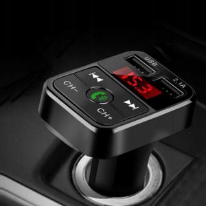 Transmiter FM Retoo TRANSMITER FM BLUETOOTH ŁADOWARKA MP3 2xUSB SD LCD 6