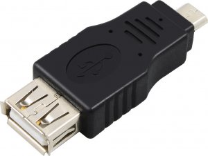 Adapter USB Unitek microUSB - USB Czarny  (Y-A015) 1
