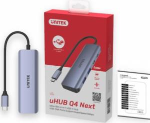 HUB USB Unitek 2x USB-C  + 2x USB-A 3.1 Gen1 (H1107Q) 4