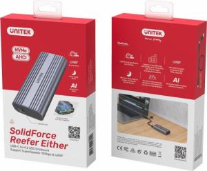 Kieszeń Unitek M.2 PCIe NVMe/M.2 SATA - USB-C 3.2 Gen 2 (S1225A) 4