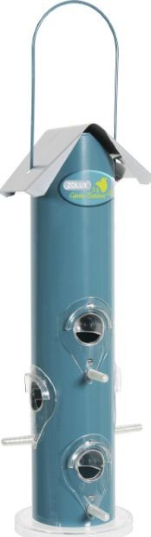 Zolux Karmnik metalowy Silo - szary M 2