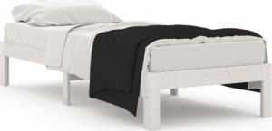 vidaXL Rama łóżka, biała, drewno sosnowe, 75x190 cm, pojedyncza 2