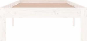 vidaXL Rama łóżka, biała, drewno sosnowe, 75x190 cm, pojedyncza 4