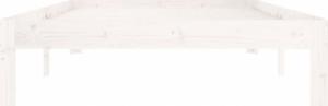 vidaXL vidaXL Rama łóżka, biała, lite drewno sosnowe, 100 x 200 cm 5