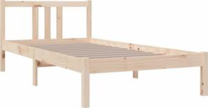 vidaXL vidaXL Rama łóżka, lite drewno, 90x190 cm, pojedyncza 3