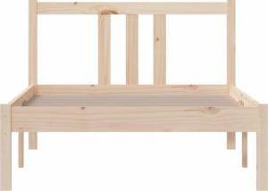 vidaXL vidaXL Rama łóżka, lite drewno, 90x190 cm, pojedyncza 4