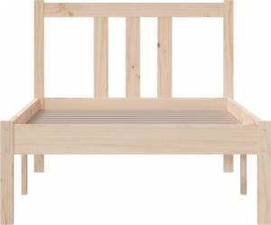 vidaXL Rama łóżka, lite drewno, 75x190 cm, pojedyncza 4