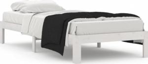 vidaXL vidaXL Rama łóżka, biała, lite drewno sosnowe, 90 x 200 cm 2