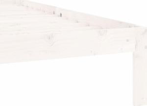 vidaXL vidaXL Rama łóżka, biała, lite drewno sosnowe, 90 x 200 cm 7
