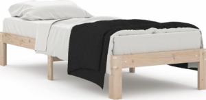 vidaXL Rama łóżka, lite drewno sosnowe, 75x190 cm, pojedyncza 2