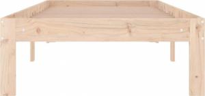 vidaXL Rama łóżka, lite drewno sosnowe, 75x190 cm, pojedyncza 4