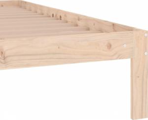 vidaXL Rama łóżka, lite drewno sosnowe, 75x190 cm, pojedyncza 6