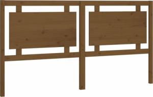 vidaXL vidaXL Wezgłowie łóżka, miodowy brąz, 185,5x4x100 cm, lita sosna 2