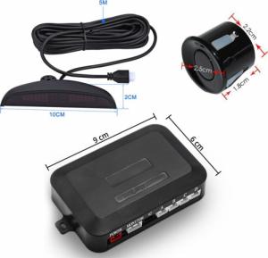 Retoo 4 CZUJNIKI PARKOWANIA COFANIA LED LCD PRZÓD TYŁ 16