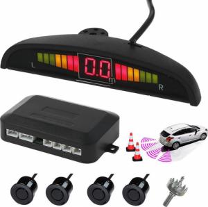 Retoo 4 CZUJNIKI PARKOWANIA COFANIA LED LCD PRZÓD TYŁ 2