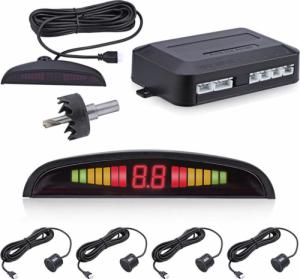 Retoo 4 CZUJNIKI PARKOWANIA COFANIA LED LCD PRZÓD TYŁ 3