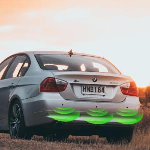 Retoo 4 CZUJNIKI PARKOWANIA COFANIA LED LCD PRZÓD TYŁ 9