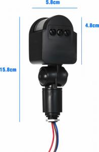 Retoo CZUJNIK RUCHU ZMIERZCHU DO HALOGENU LAMPY SENSOR 16