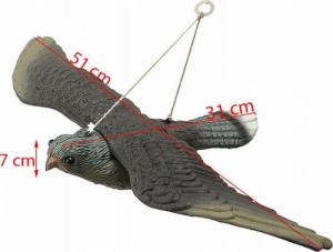 Retoo JASTRZĄB SOKÓŁ ODSTRASZACZ PTAKÓW SZPAKÓW GOŁĘBI 16