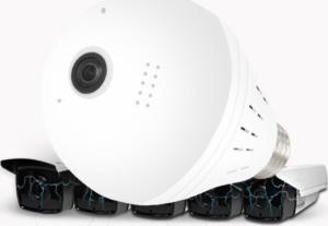 Kamera IP Retoo KAMERA WiFi IP MONITORING 360 W ŻARÓWCE LED AUDIO 15