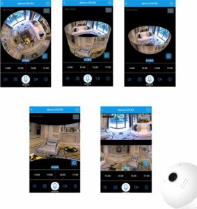 Kamera IP Retoo KAMERA WiFi IP MONITORING 360 W ŻARÓWCE LED AUDIO 5