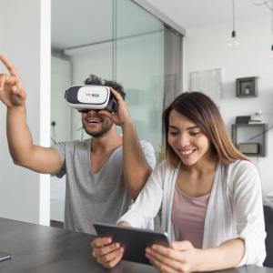 Gogle VR Retoo OKULARY VR GOGLE 3D + KONTROLER BLUETOOTH 8