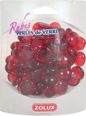 Zolux Perełki szklane rubinowe 1