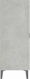 vidaXL vidaXL Komoda, szarość betonu, 69,5x34x90 cm, materiał drewnopochodny 6