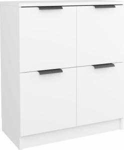 vidaXL Komoda, biała, 60x30x70 cm, materiał drewnopochodny 2